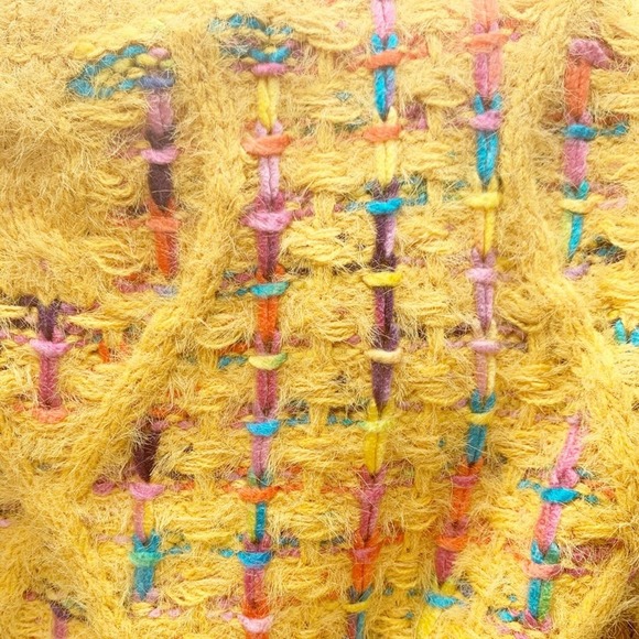 Curvy Collection Crochet Sweater Mustard Large - Picture 4 of 8